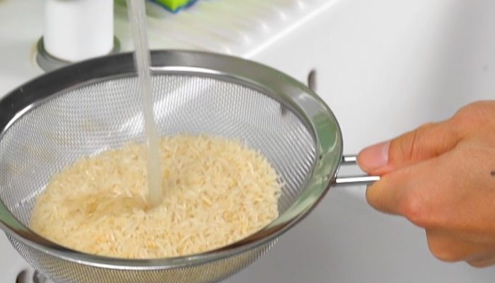 Lavado de arroz